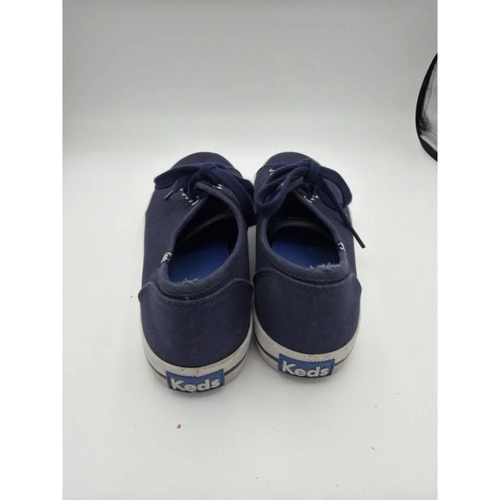 Keds Champion Navy‎ Blue Canvas Sneakers Womens 7 US Lace Up Casual.        1679